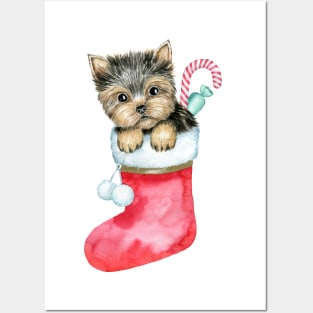 Funny Christmas Dog Posters and Art